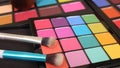 Brightly Colored Cosmetic Pigment Palettes