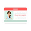 Cosmetologist medical specialist badge