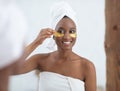 Cosmetology and beauty care at home in bathroom Royalty Free Stock Photo