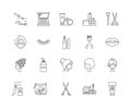 Cosmetology line icons, signs, vector set, outline illustration concept