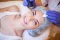 Cosmetology Spa woman doing procedures on the face Royalty Free Stock Photo