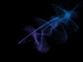 Cosmic abstract background. Colorful smoke, ink water, pattern universe. Abstract color divine blue Royalty Free Stock Photo