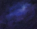 Cosmic backdrop. Starry night sky. Sparkling distant galaxies. Enchanting nocturnal tale. Blue, green, and pink hues. Vibrant