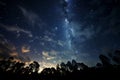 Cosmic ballet Sky and stars, the Milky Way in nocturnal elegance