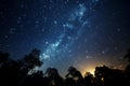 Cosmic ballet Sky and stars, the Milky Way in nocturnal elegance