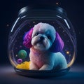 Cosmic Canine Dreamscape, Generative AI