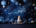 Cosmic Celebration - Anniversary and Smash Cake Photosession backdrop is custom made.