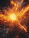 Cosmic Chaos: Supernova Blast Royalty Free Stock Photo