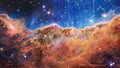 Cosmic Cliffs in the Carina Nebula. Elements of this image furnished by NASA.