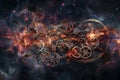 Cosmic Clockwork Gears, Nebula, Space, Universe, Time, Mechanics, Astronomy, Celestial, Mechanism,