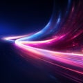 Cosmic dance of vibrant light streaks in space, Generative AI Royalty Free Stock Photo