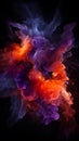 Cosmic Dance: Vibrant and Swirling Abstract Nebulae in Motion Royalty Free Stock Photo