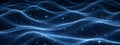 Cosmic Data Flow: Ethereal Blue Abstract Motion Graphics Royalty Free Stock Photo