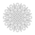 Cosmic delight adult mandala coloring book page for kdp book interior