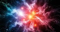 Cosmic Explosion Abstract Background Royalty Free Stock Photo