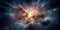 Cosmic Explosion Nebula Burst Background Royalty Free Stock Photo