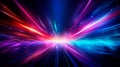 Cosmic explosion Neon speed light Abstract background Royalty Free Stock Photo