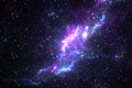 Cosmic extraterrestrial background - macrocosm light backdrop - galaxy nebulosity space