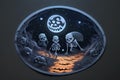 Cosmic Fantasy: Skeletons and Spiders in Halloween
