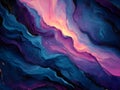 Cosmic Fluidity A Vibrant Abstract Dreamscape Royalty Free Stock Photo