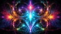 Cosmic Fractal Background, abstract illustration