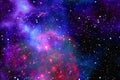 Cosmic galaxy constellation background - pleiades light backdrop - galaxy space