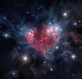 Cosmic heart Royalty Free Stock Photo