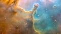 Cosmic Interstellar Dust Cloud Creating a Beautifully Vibrant Background