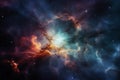 Cosmic Kaleidoscope: Captivating Nebula Dance Royalty Free Stock Photo