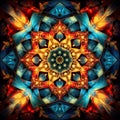 Cosmic Kaleidoscope: Ethereal symphony of abstract reflections unraveling celestial secrets