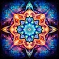 Cosmic Kaleidoscope: Ethereal symphony of abstract reflections unraveling celestial secrets