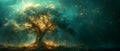 Concept Minimalism, Norse Mythology, Cosmic Cosmic Life Tree A Minimalist Ode to Norse Mythology