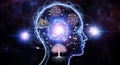 Cosmic Mindscape of Universal Thought Royalty Free Stock Photo