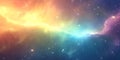 Cosmic Nebula Background: Colorful Space Galaxy Image Royalty Free Stock Photo