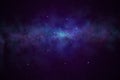 cosmic nebula and glowing star constellation