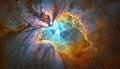 Cosmic nebulae display of vibrant colors and patterns Royalty Free Stock Photo