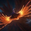 A cosmic phoenix with fiery plumage, reborn from the ashes of a collapsing star4