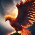 A cosmic phoenix with fiery plumage, reborn from the ashes of a collapsing star5