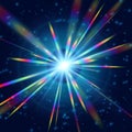 Cosmic Radiation Brighter Rainbow Royalty Free Stock Photo