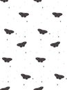 Cosmic Seamless Pattern with Stars, Butterfly