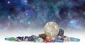 Cosmic Space Crystals Background Banner Royalty Free Stock Photo