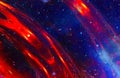 Cosmic space and stars, color cosmic abstract background. Royalty Free Stock Photo