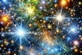 Cosmic starburst galaxy background Royalty Free Stock Photo