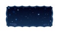 Cosmic Starry Night Sky with Clouds, Deep Space Background, vector design Generative AI Royalty Free Stock Photo