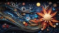 Cosmic Stellar Paper Quilling