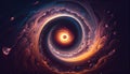 Cosmic Symphony Background- A Mesmerizing Animation of a Swirling Galaxy, Made with Generative AI