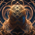 A cosmic weaver, an entity composed of cosmic strings, creating patterns in the fabric of space-time1