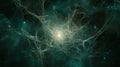 Cosmic Web of Connectivity Glowing Network of Data, Interconnected Nodes, and Interstellar Expanse