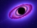Cosmic Whirlpool: A Stunning Visualization of a Black Hole Royalty Free Stock Photo