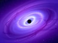 Cosmic Whirlpool: A Stunning Visualization of a Black Hole Royalty Free Stock Photo
